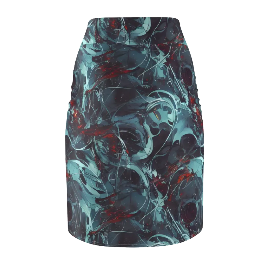 Cosmic Dancer on Pencil Skirt — Back