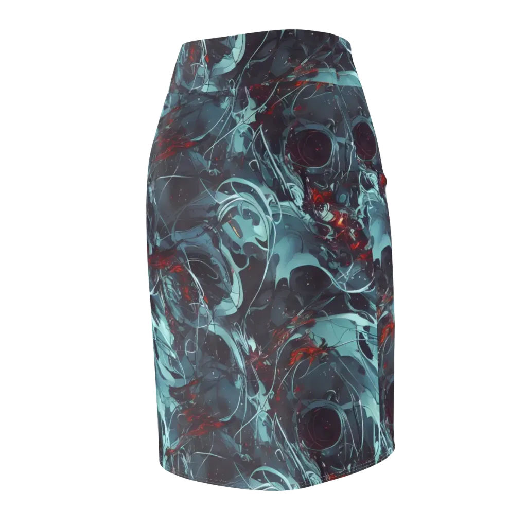 Cosmic Dancer on Pencil Skirt — Back Side