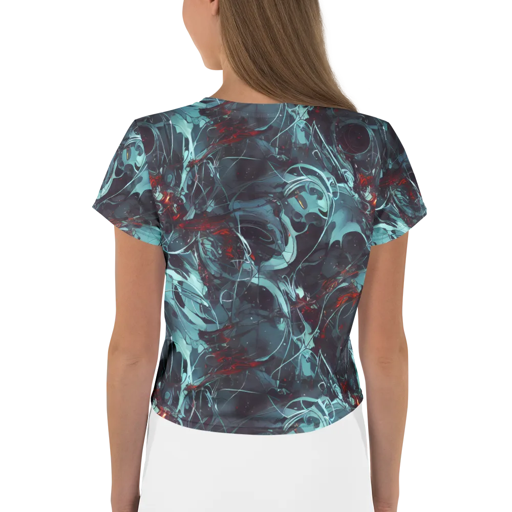 Cosmic Dancer on Crop Tee — Back