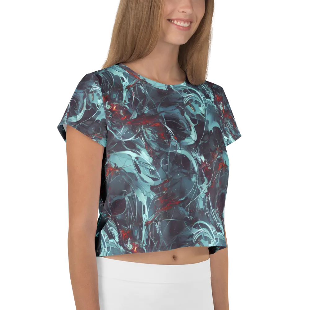 Cosmic Dancer on Crop Tee — Right