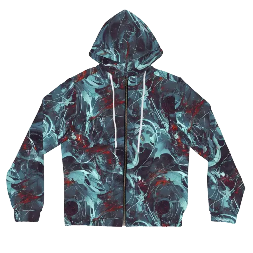 Cosmic Dancer on a Women's Full-Zip Hoodie