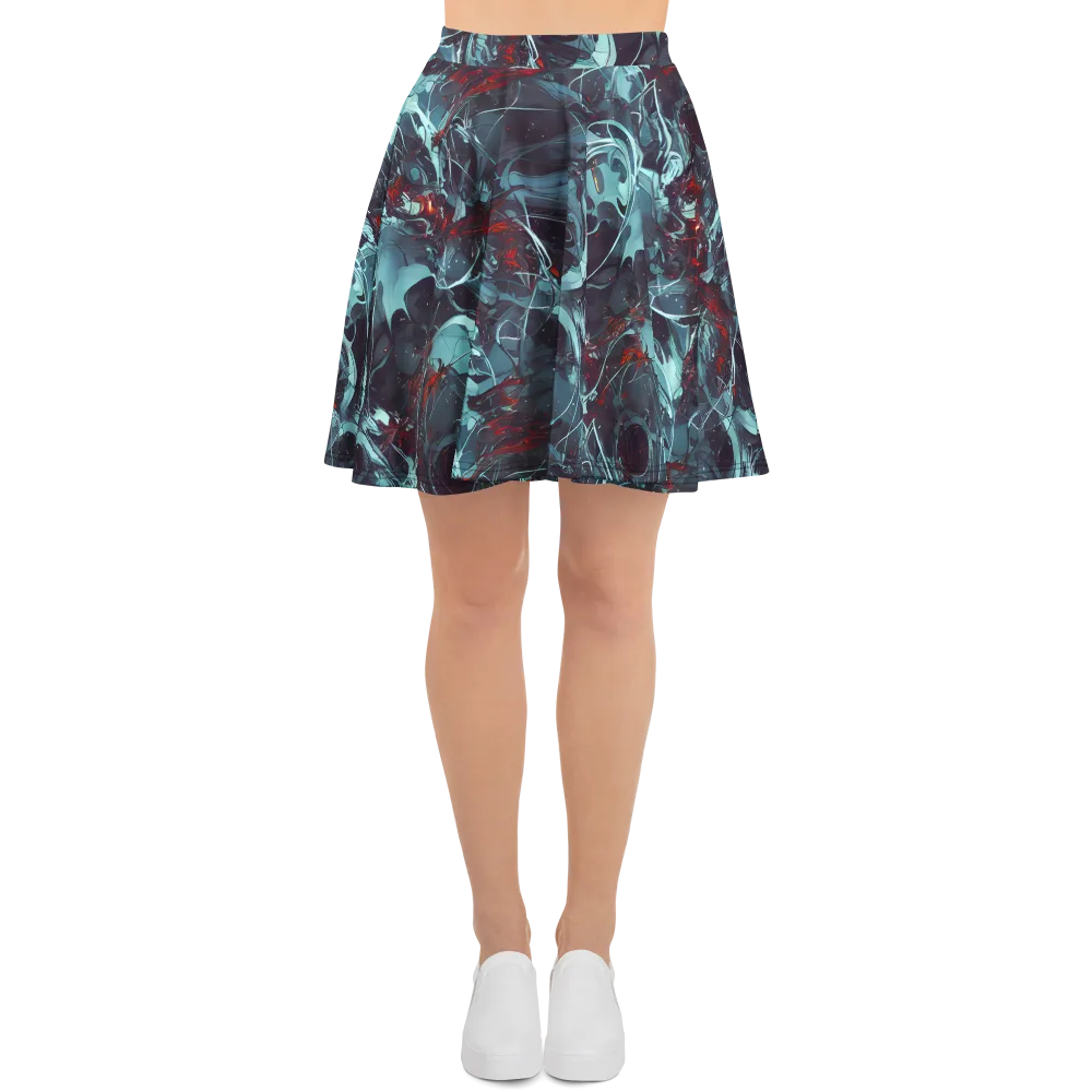 Cosmic Dancer on Skater Skirt — Front