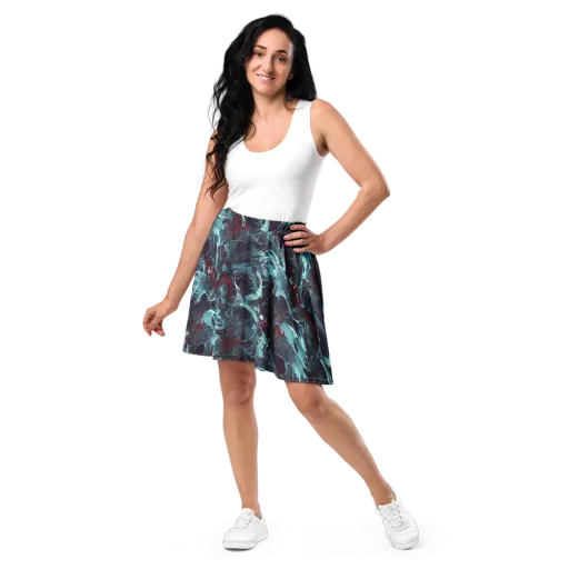 Cosmic Dancer on a Skater Skirt