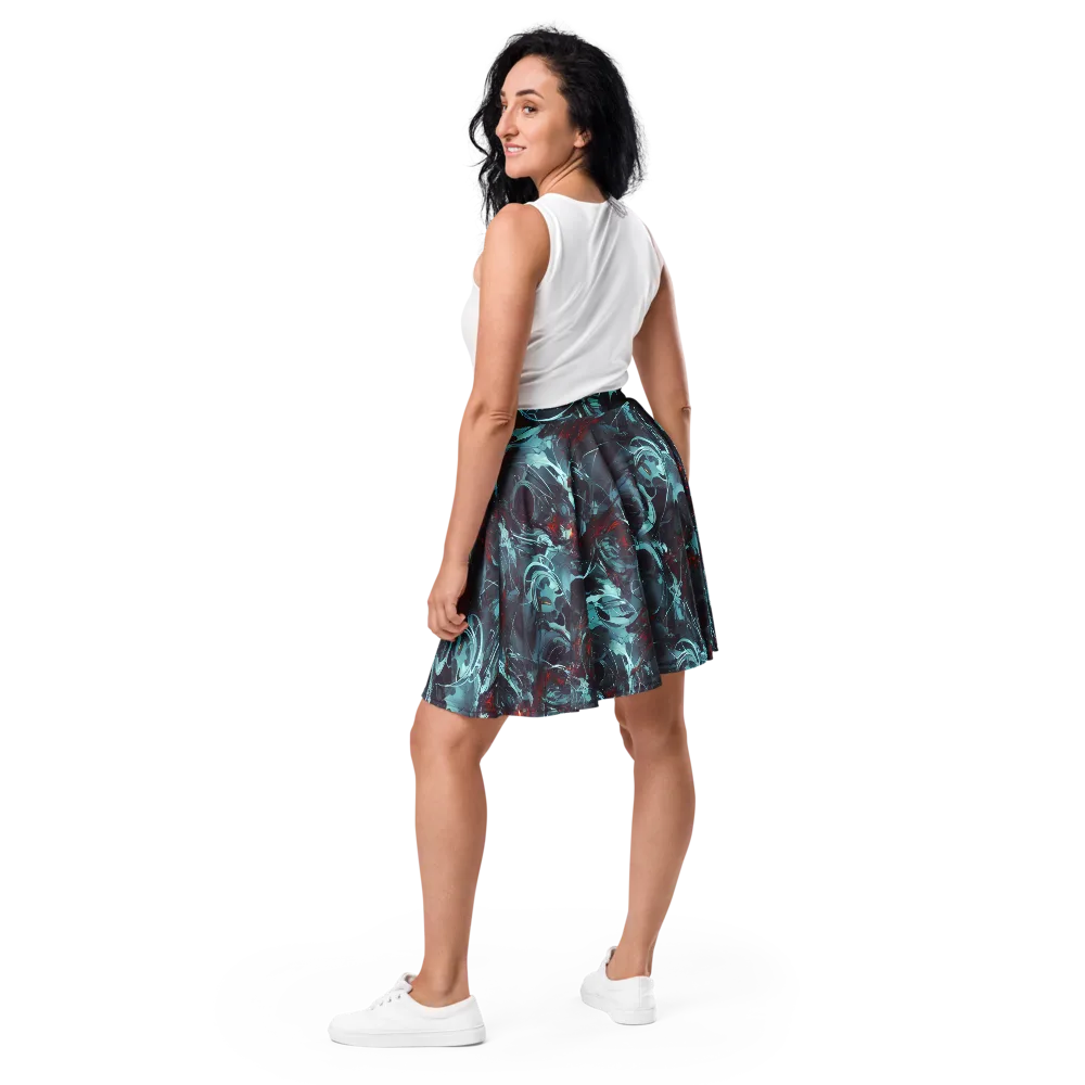 Cosmic Dancer on Skater Skirt — Back