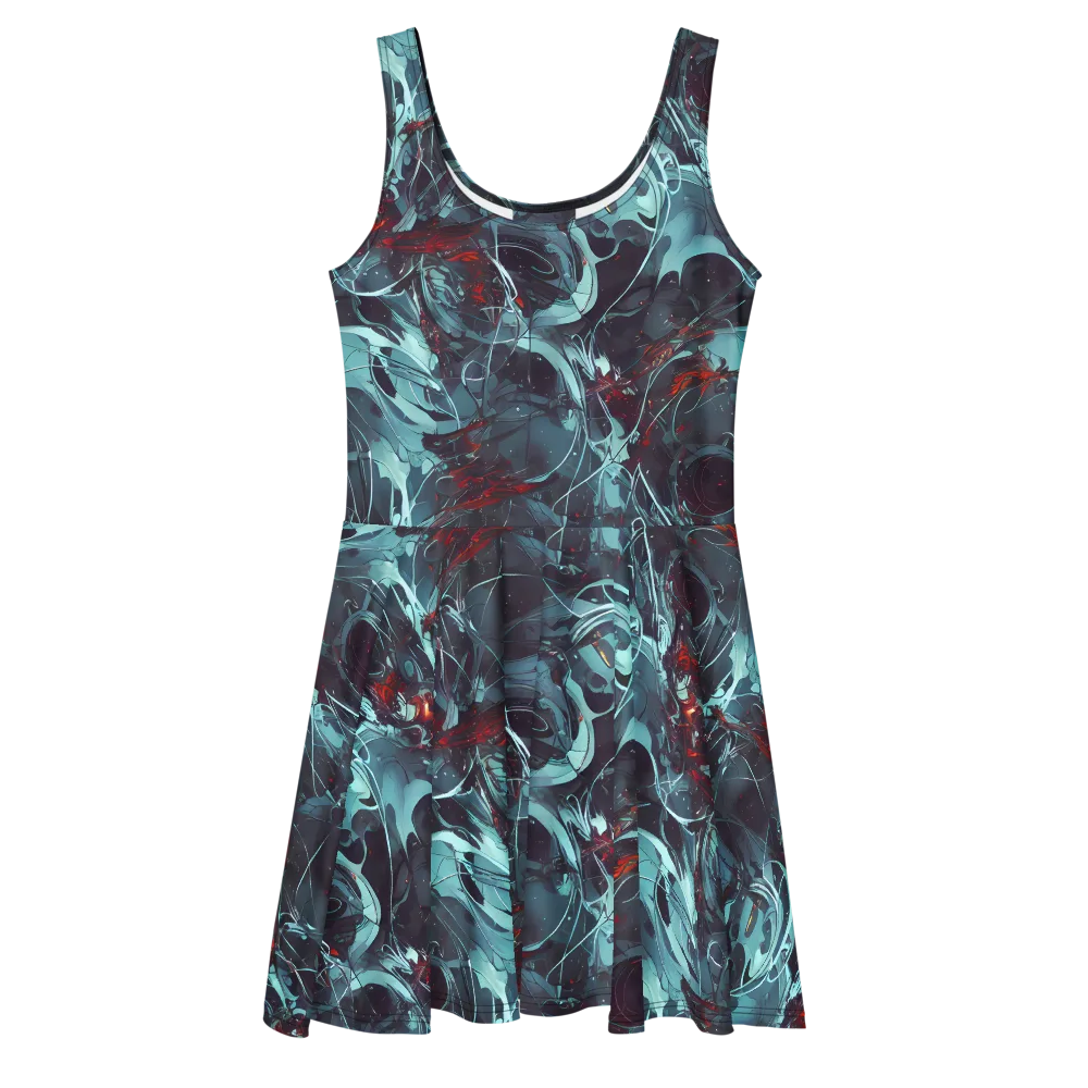 Cosmic Dancer on Skater Dress — Front
