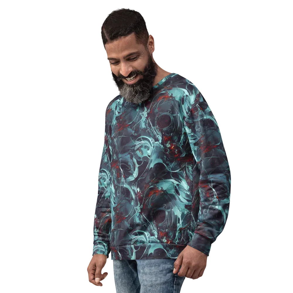 Cosmic Dancer on Sweatshirt — Left Front