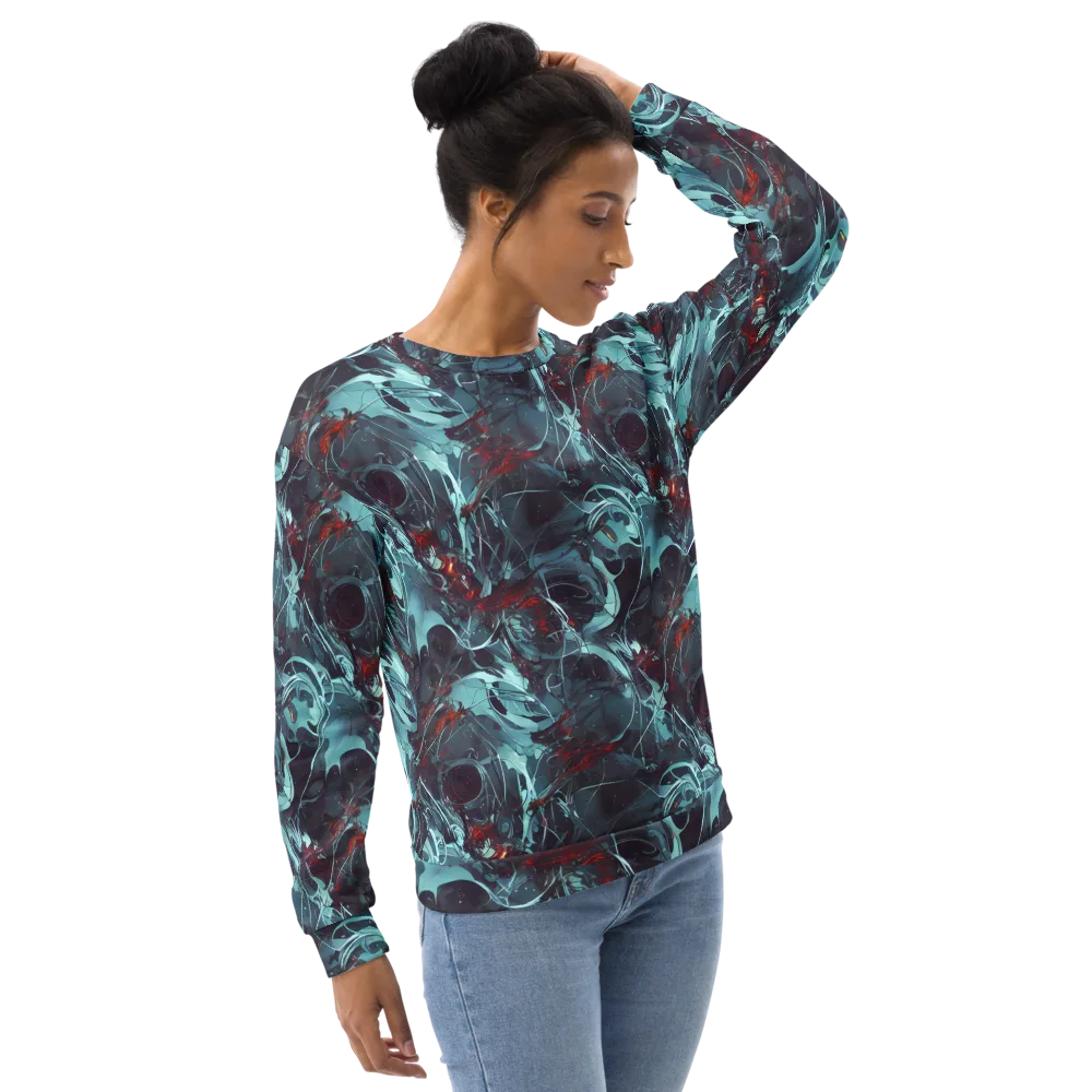 Cosmic Dancer on Sweatshirt — Right Front