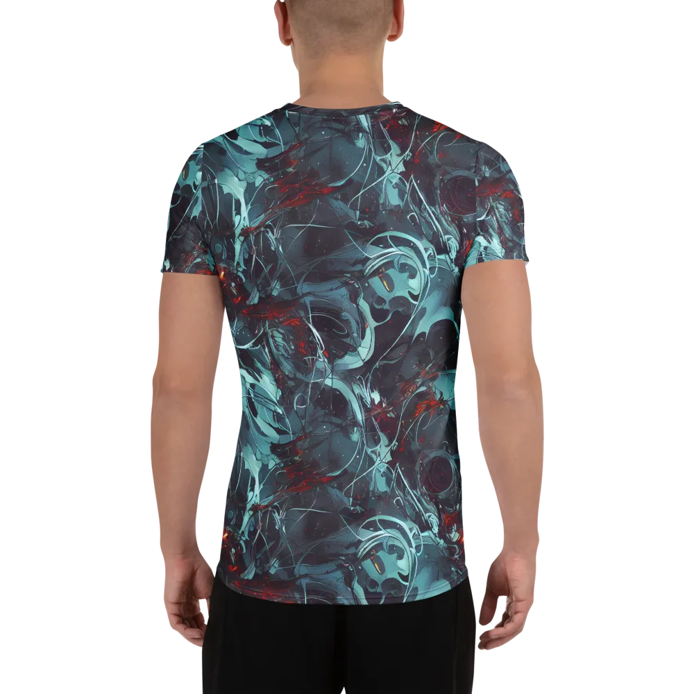 Cosmic Dancer on Men's Athletic T-Shirt — Back