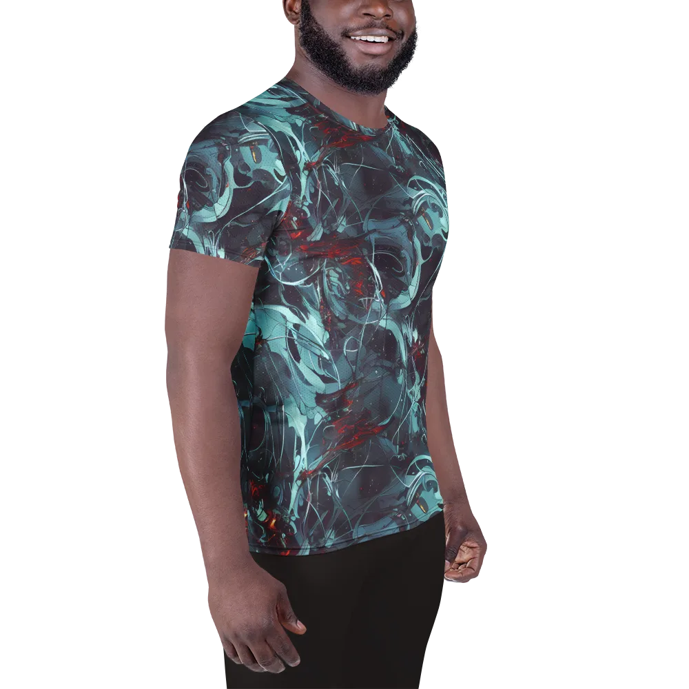 Cosmic Dancer on Men's Athletic T-Shirt — Right