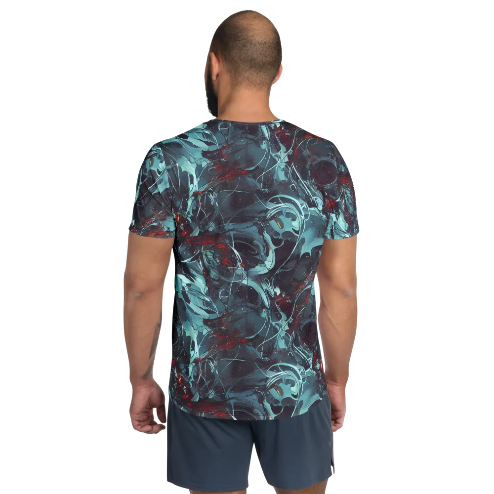 Cosmic Dancer on Men's Athletic T-Shirt — Back