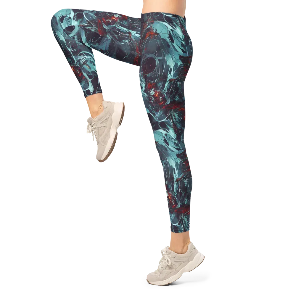 Cosmic Dancer on Leggings — Left
