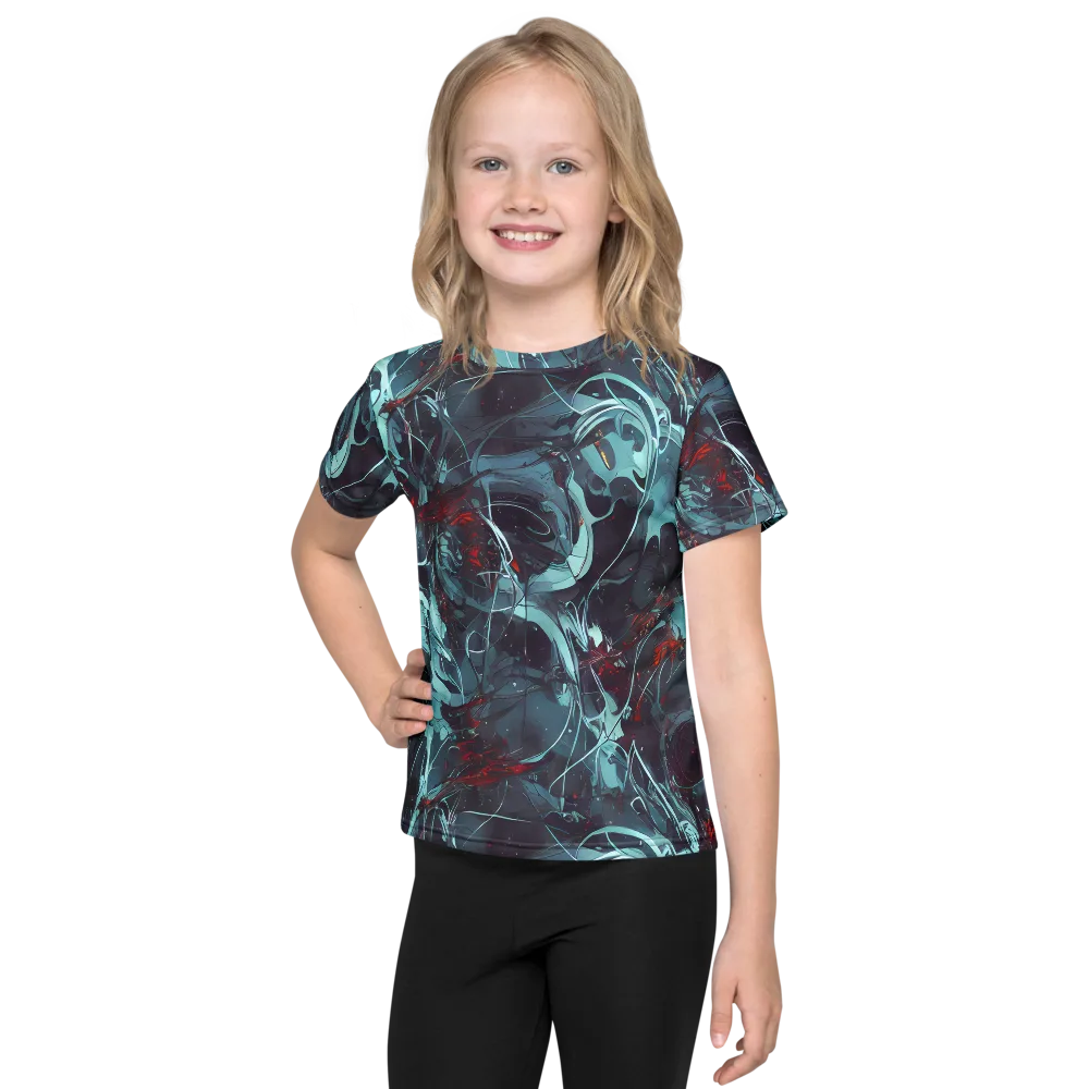 Cosmic Dancer on Kids Crew Neck T-Shirt — Front