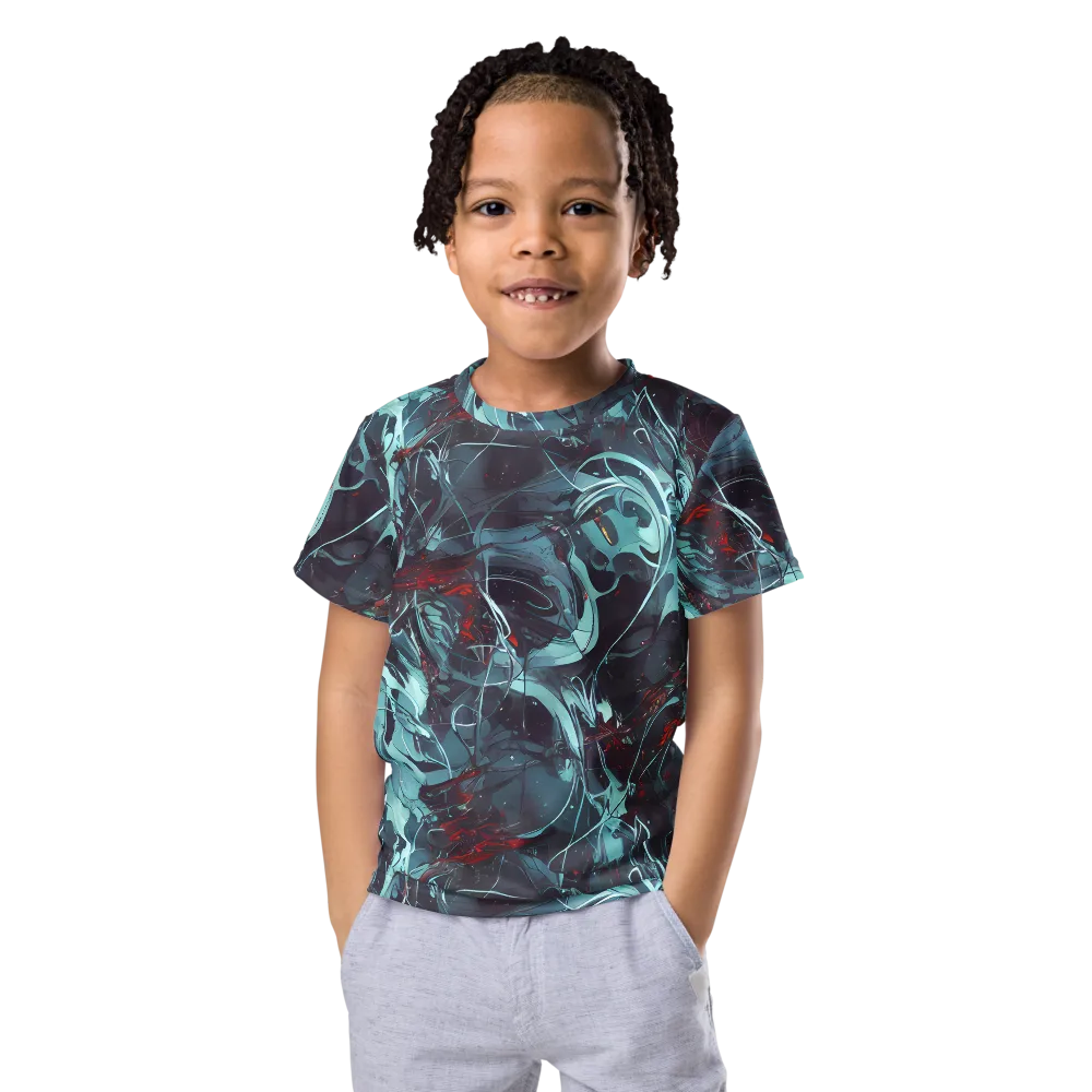 Cosmic Dancer on Kids Crew Neck T-Shirt — Front