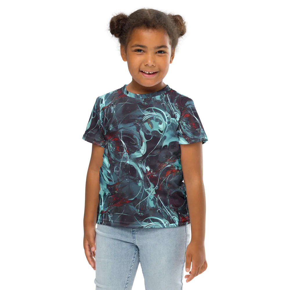 Cosmic Dancer on Kids Crew Neck T-Shirt — Front