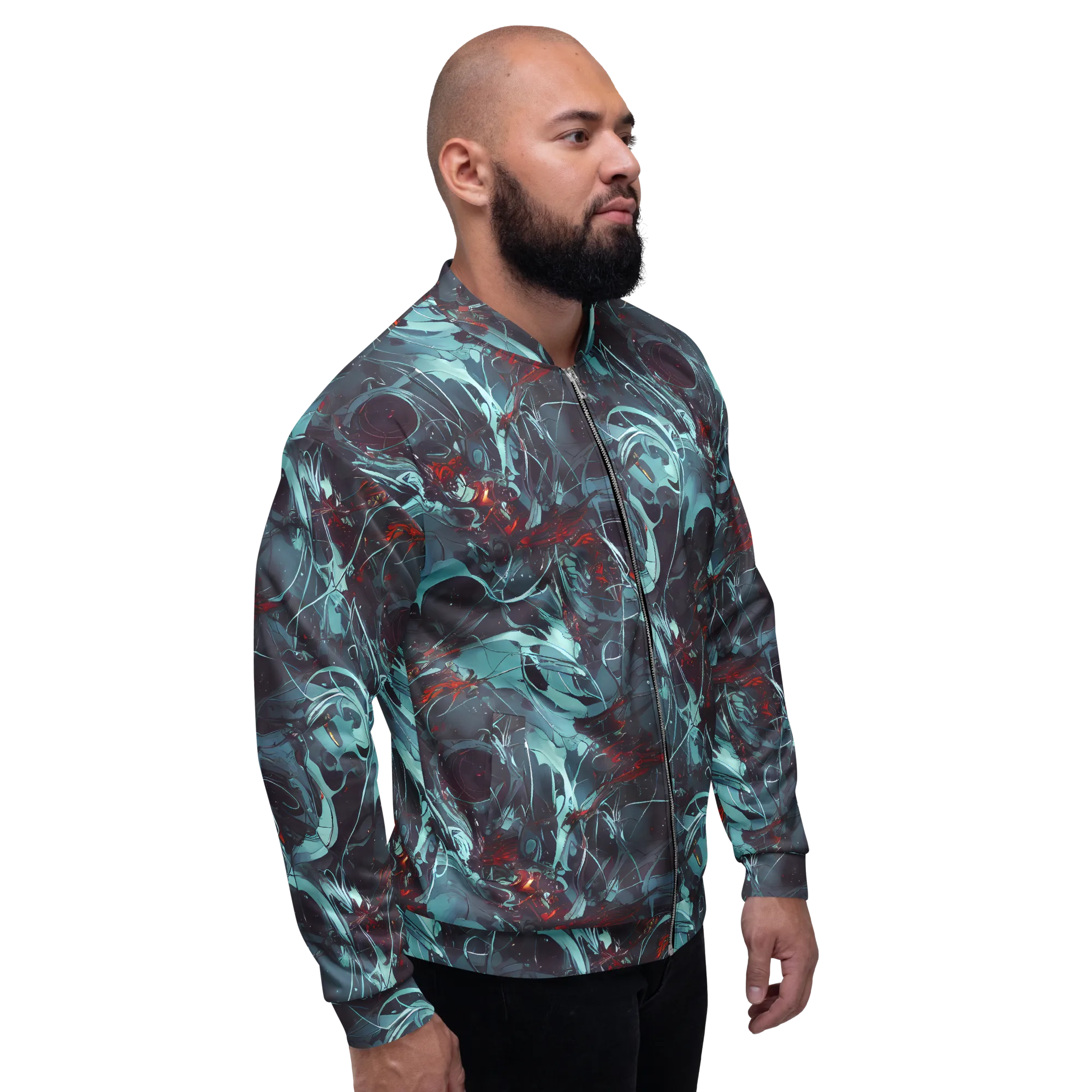 Cosmic Dancer on Bomber Jacket — Right