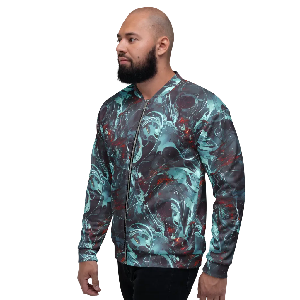Cosmic Dancer on Bomber Jacket — Left