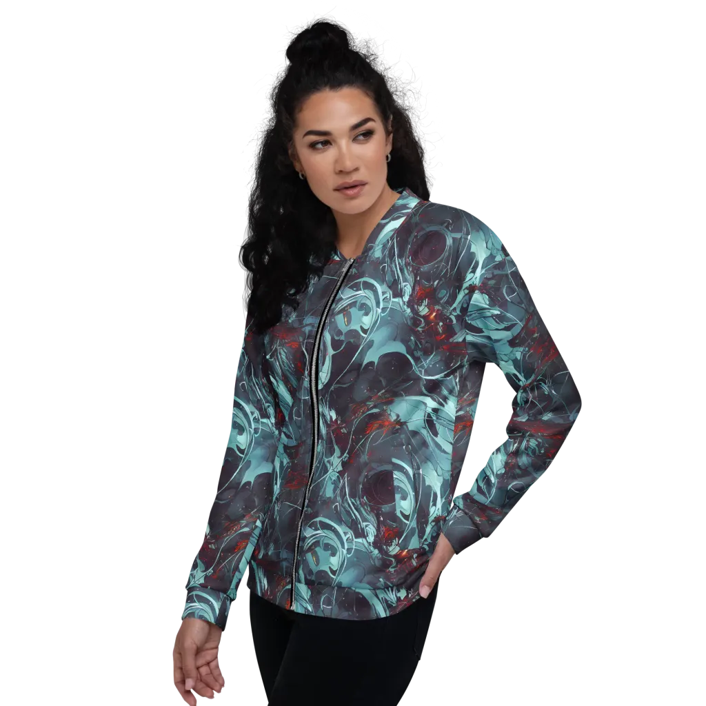Cosmic Dancer on Bomber Jacket — Left