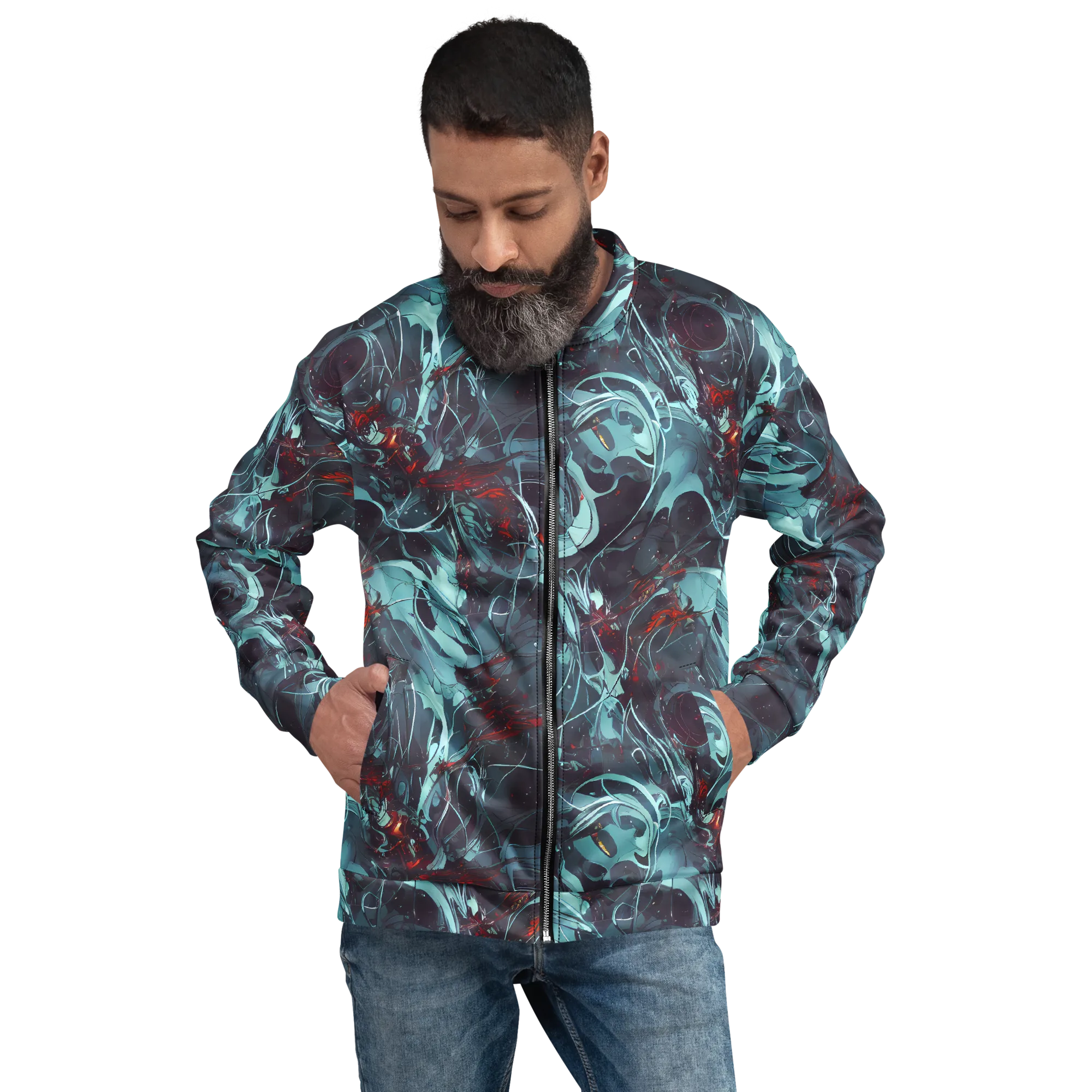 Cosmic Dancer on Bomber Jacket — Front