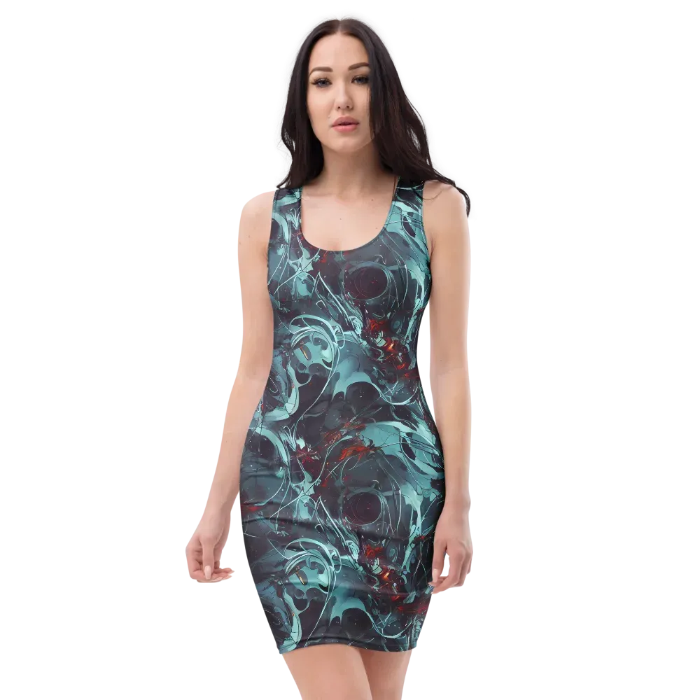 Cosmic Dancer on Bodycon Dress — Front