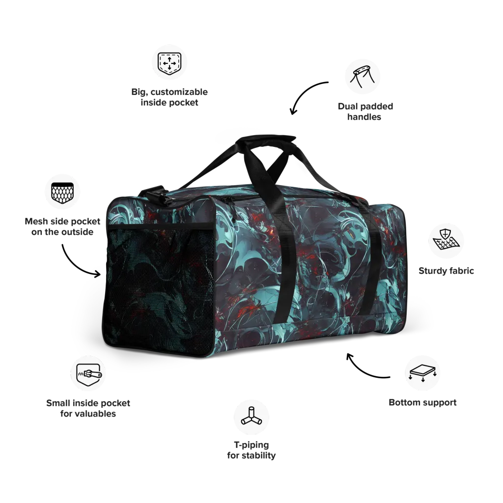 Cosmic Dancer on Duffle Bag — Right Front