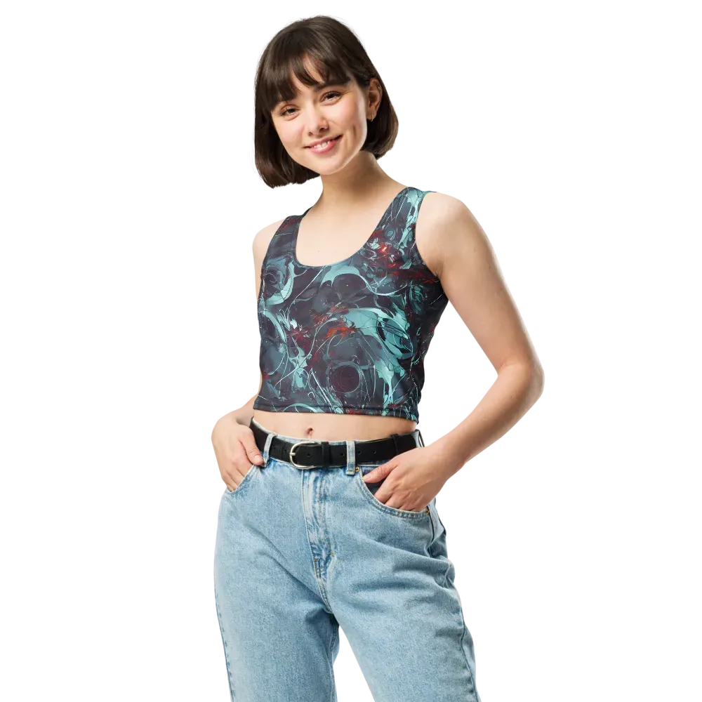 Cosmic Dancer on Crop Top — Front