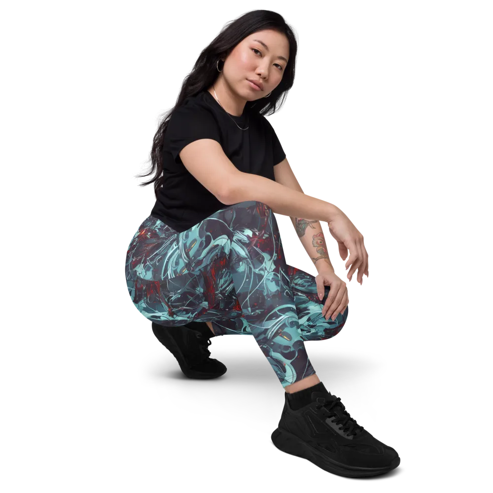 Cosmic Dancer on Leggings with Pockets — Right Front
