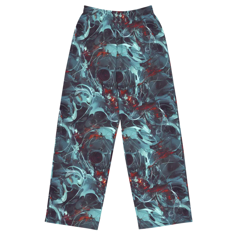 Cosmic Dancer on Wide-Leg Pants — Front