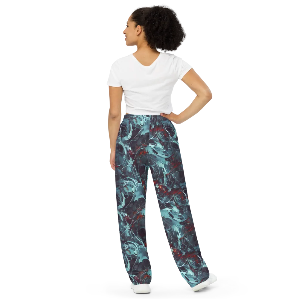 Cosmic Dancer on Wide-Leg Pants — Back