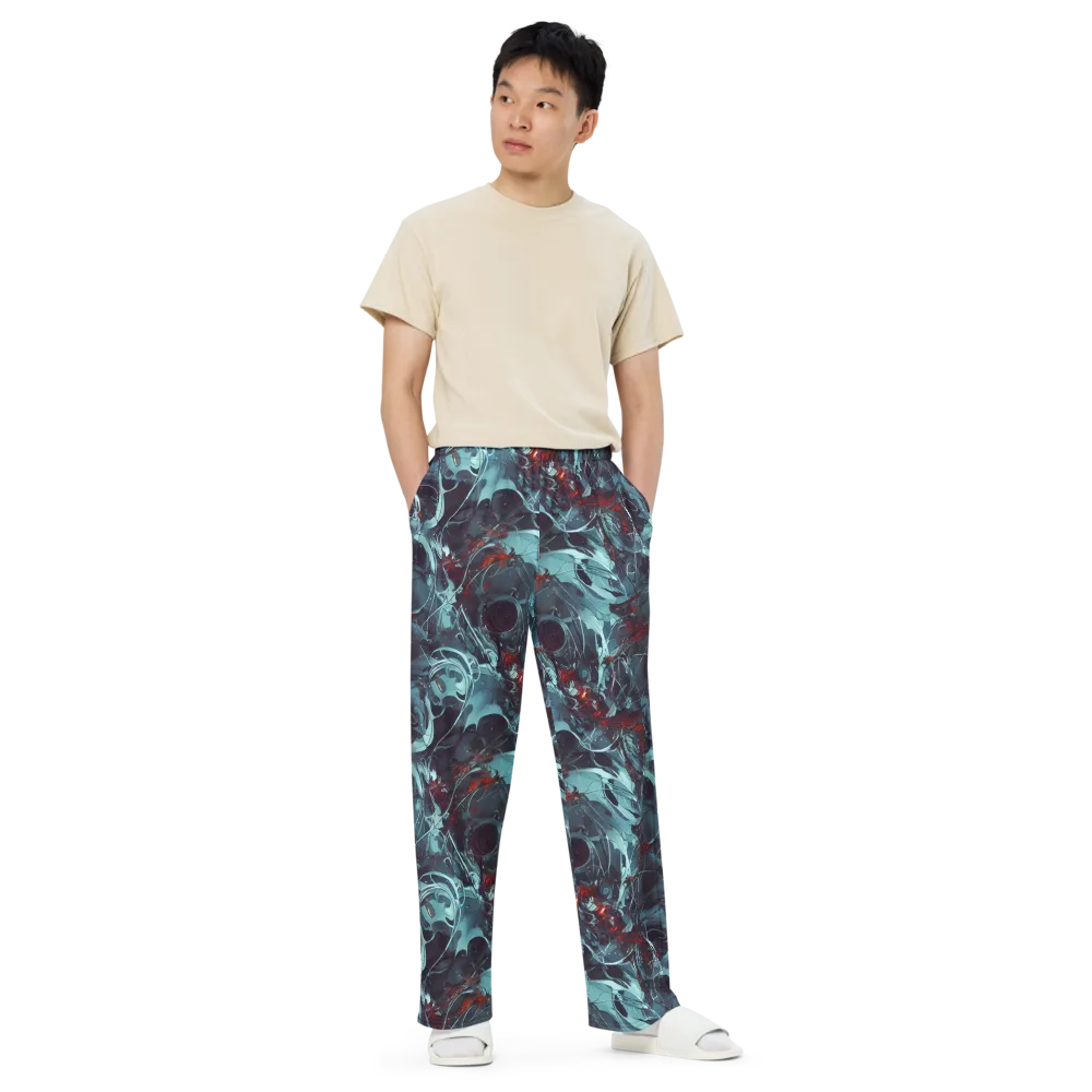 Cosmic Dancer on Wide-Leg Pants — Front