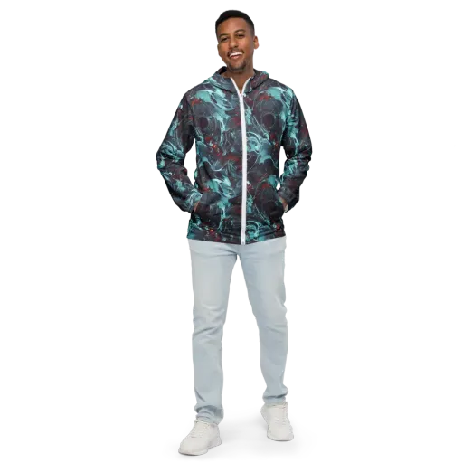 Cosmic Dancer on a Men's Windbreaker