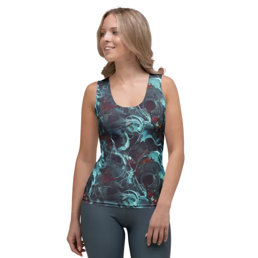 Cosmic Dancer on a Women's Tank Top