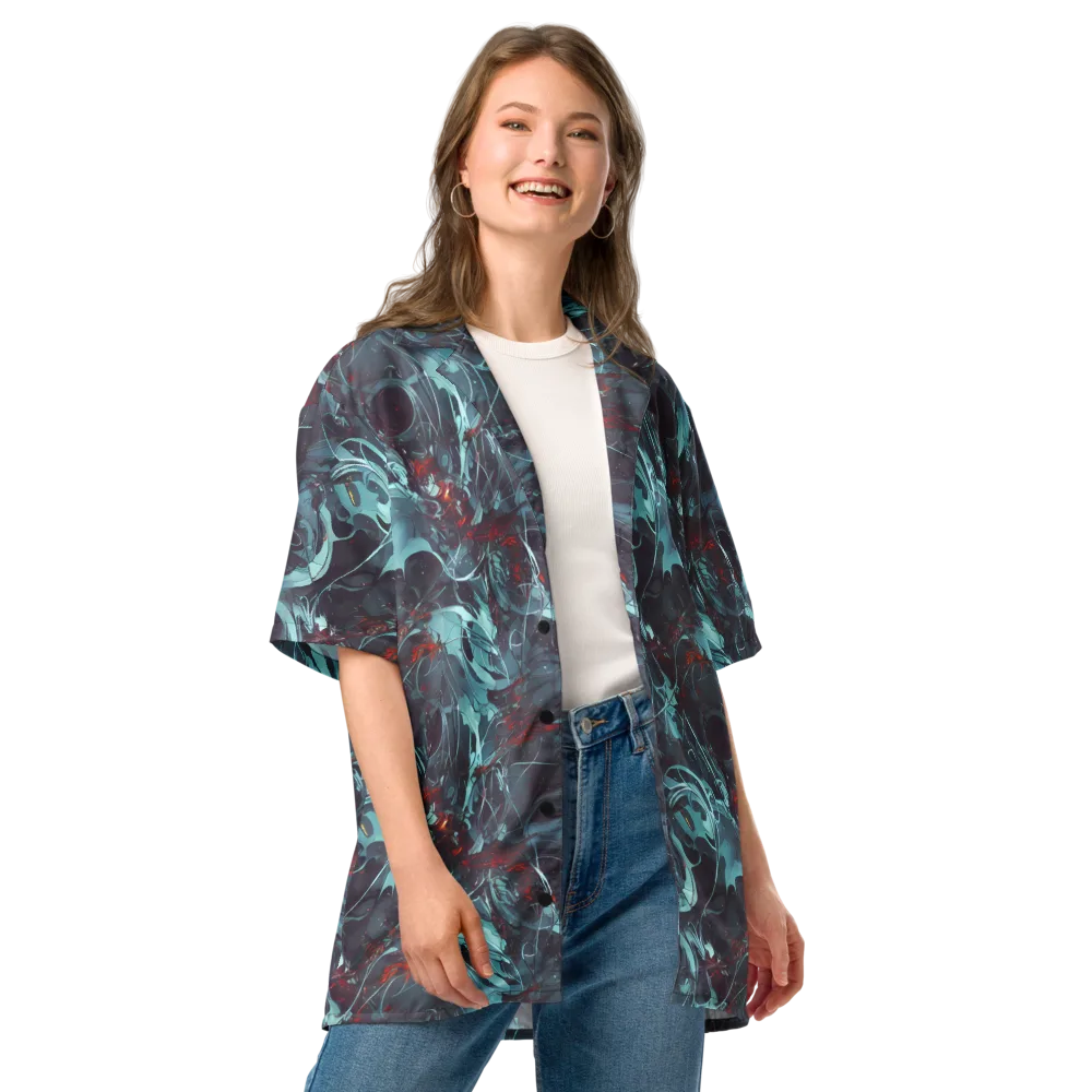 Cosmic Dancer on Button Shirt — Front