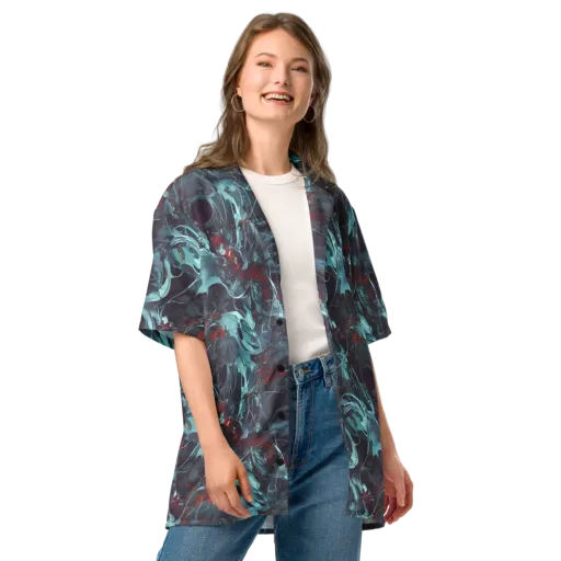 Cosmic Dancer on a Button Shirt