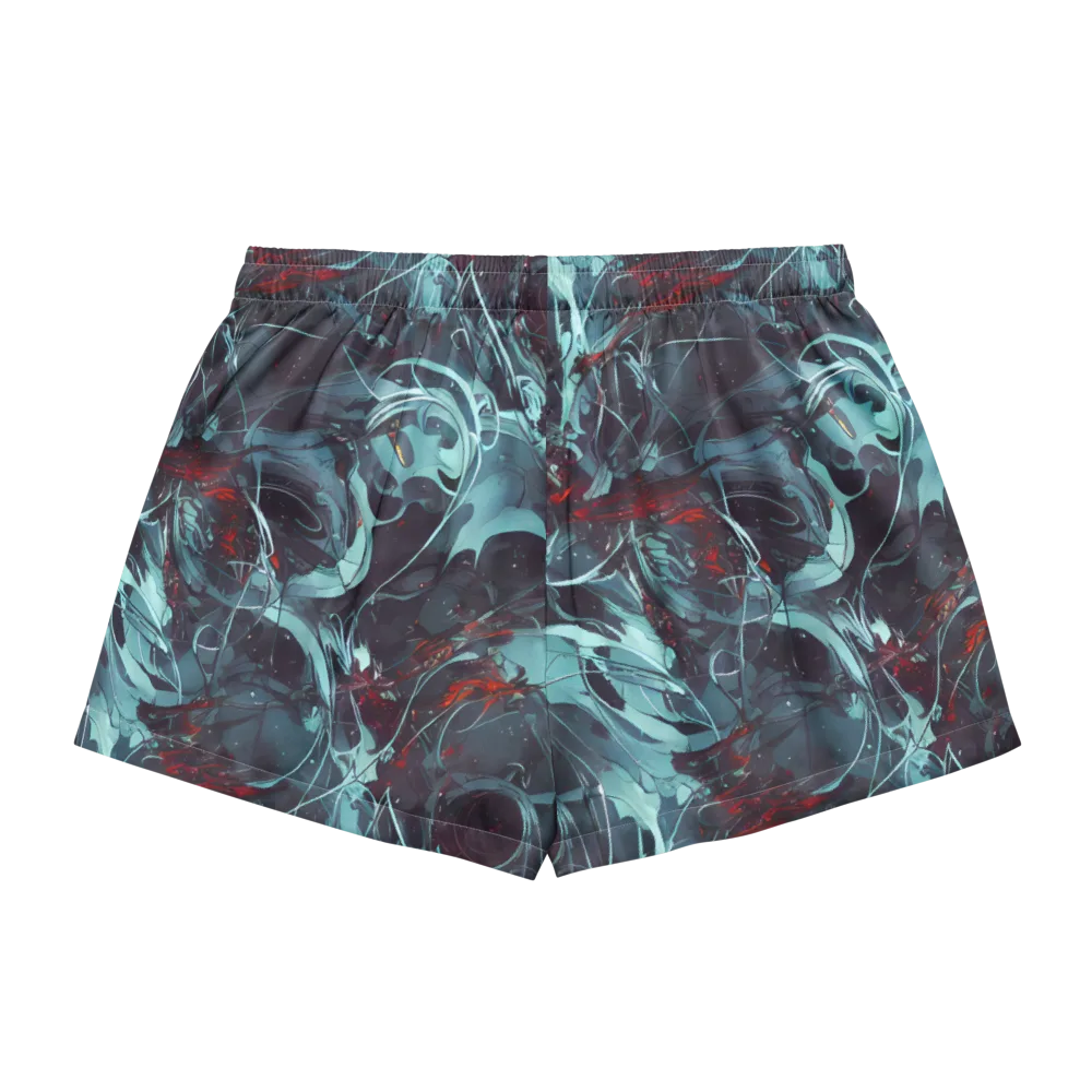 Cosmic Dancer on Women's Pajama Shorts — Back