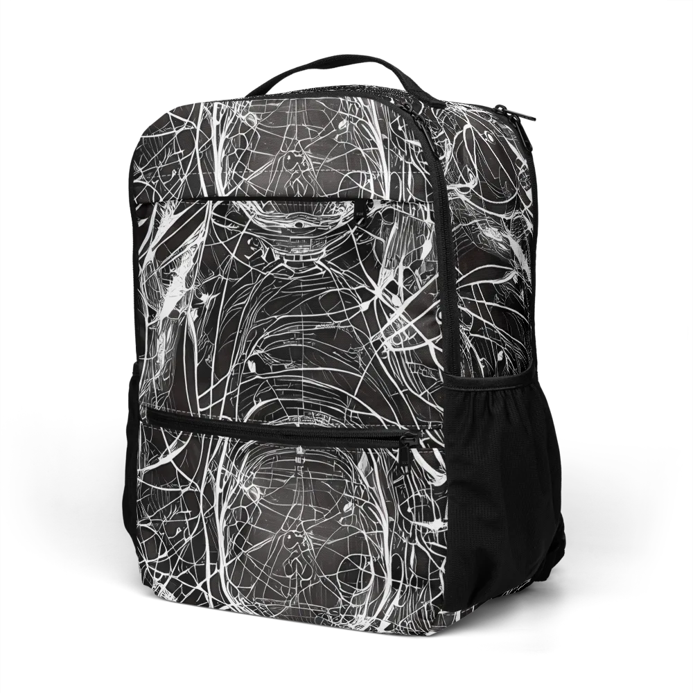 Nexus of Lines on Utility Backpack — Left Front