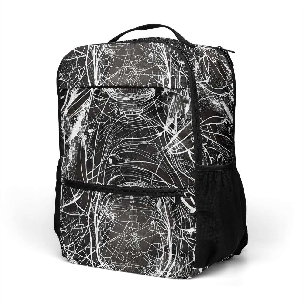 Nexus of Lines on Utility Backpack — Left Front