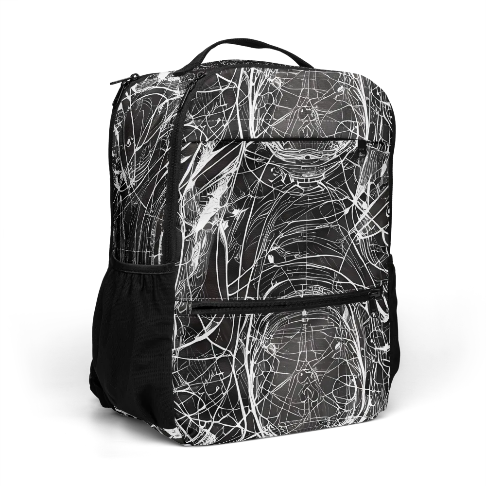 Nexus of Lines on Utility Backpack — Right Front