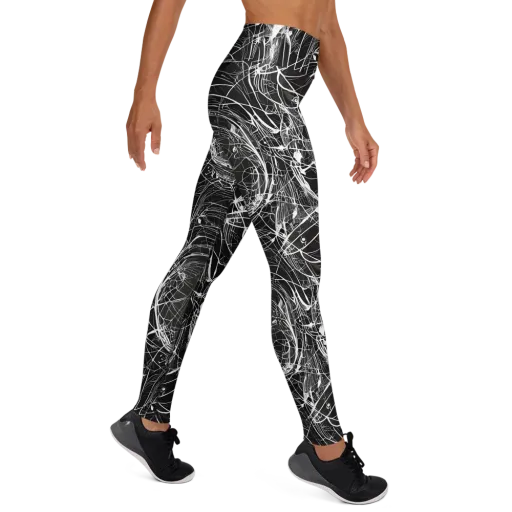 Nexus of Lines on a Yoga Leggings