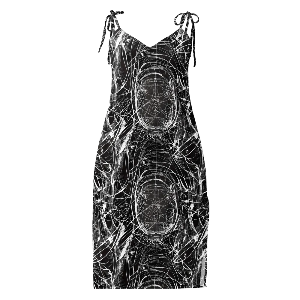 Nexus of Lines on Slip Dress — Front