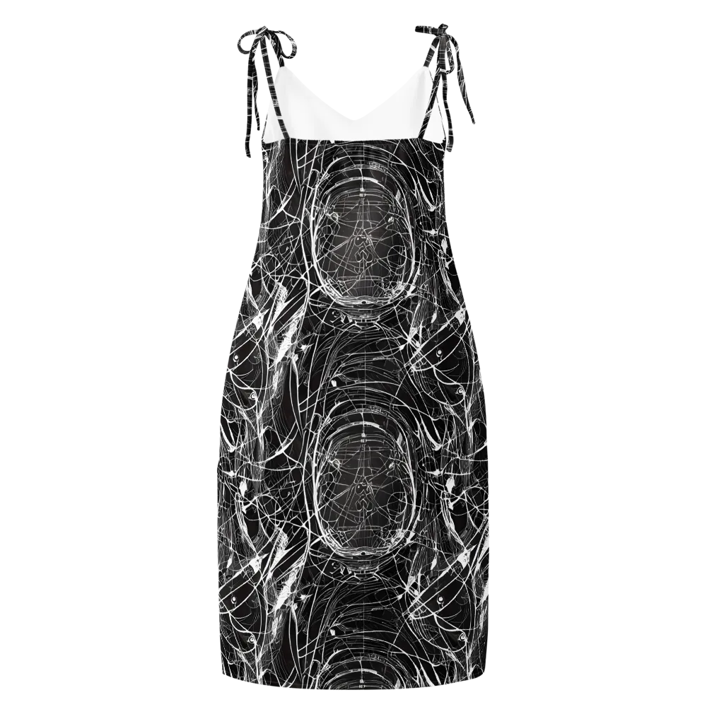 Nexus of Lines on Slip Dress — Back