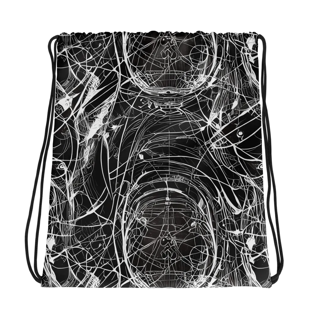 Nexus of Lines on Drawstring Bag — Photo