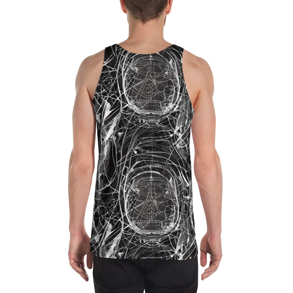 Nexus of Lines on Men's Tank Top — Back