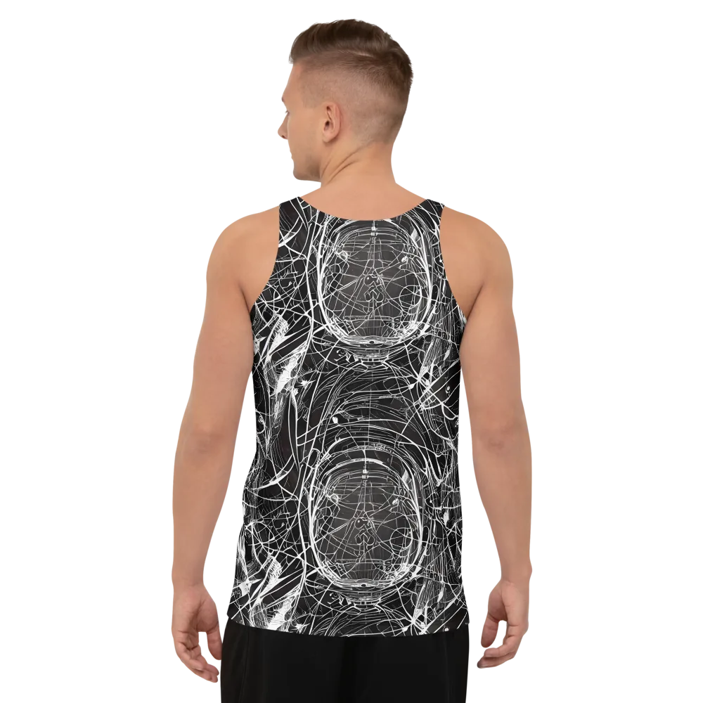 Nexus of Lines on Men's Tank Top — Back