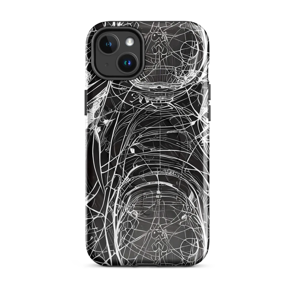 Nexus of Lines on MagSafe Tough Case for iPhone® — Front