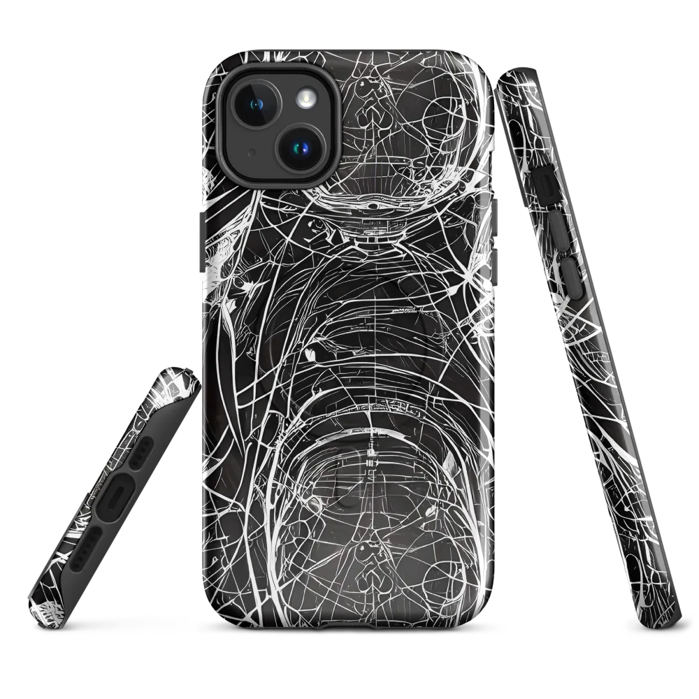 Nexus of Lines on MagSafe Tough Case for iPhone® — Front