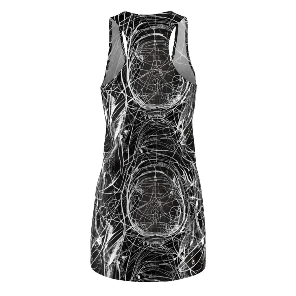 Nexus of Lines on Racerback Dress — Back