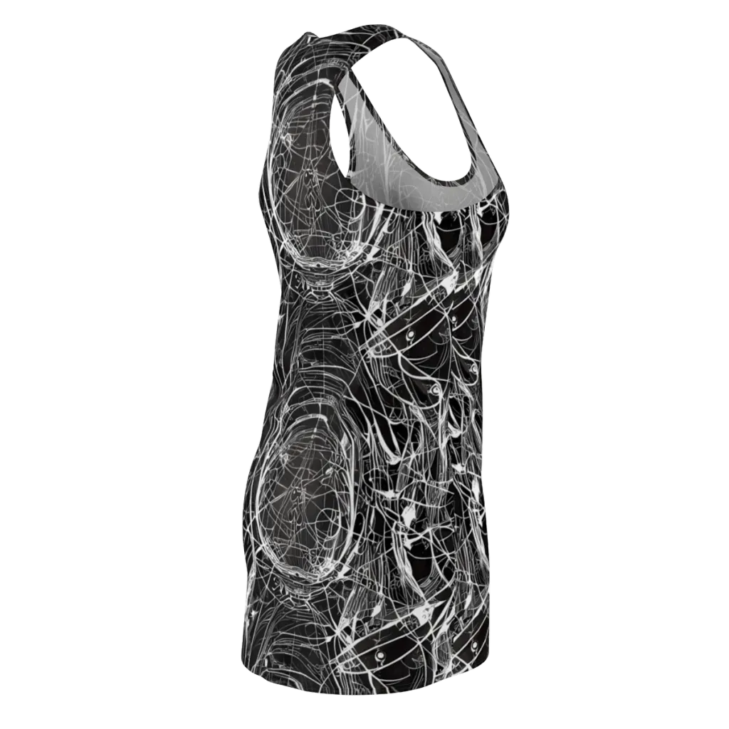 Nexus of Lines on Racerback Dress — Back Side