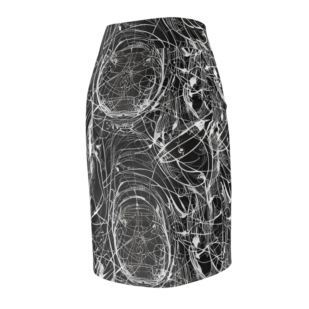 Nexus of Lines on Pencil Skirt — Back Side