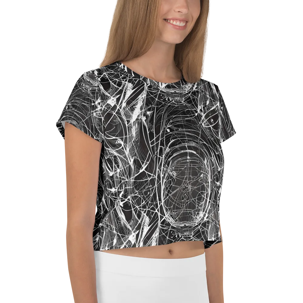 Nexus of Lines on Crop Tee — Right