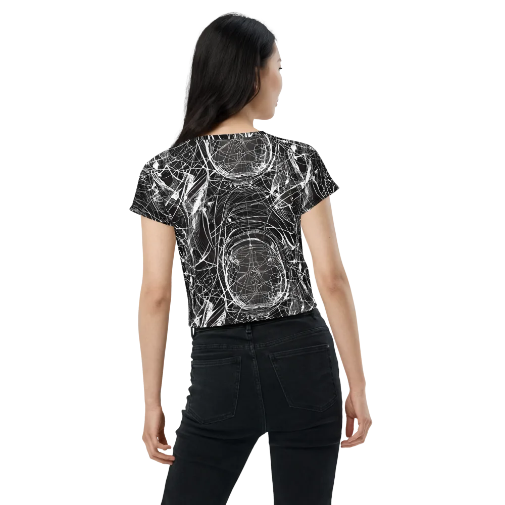 Nexus of Lines on Crop Tee — Back